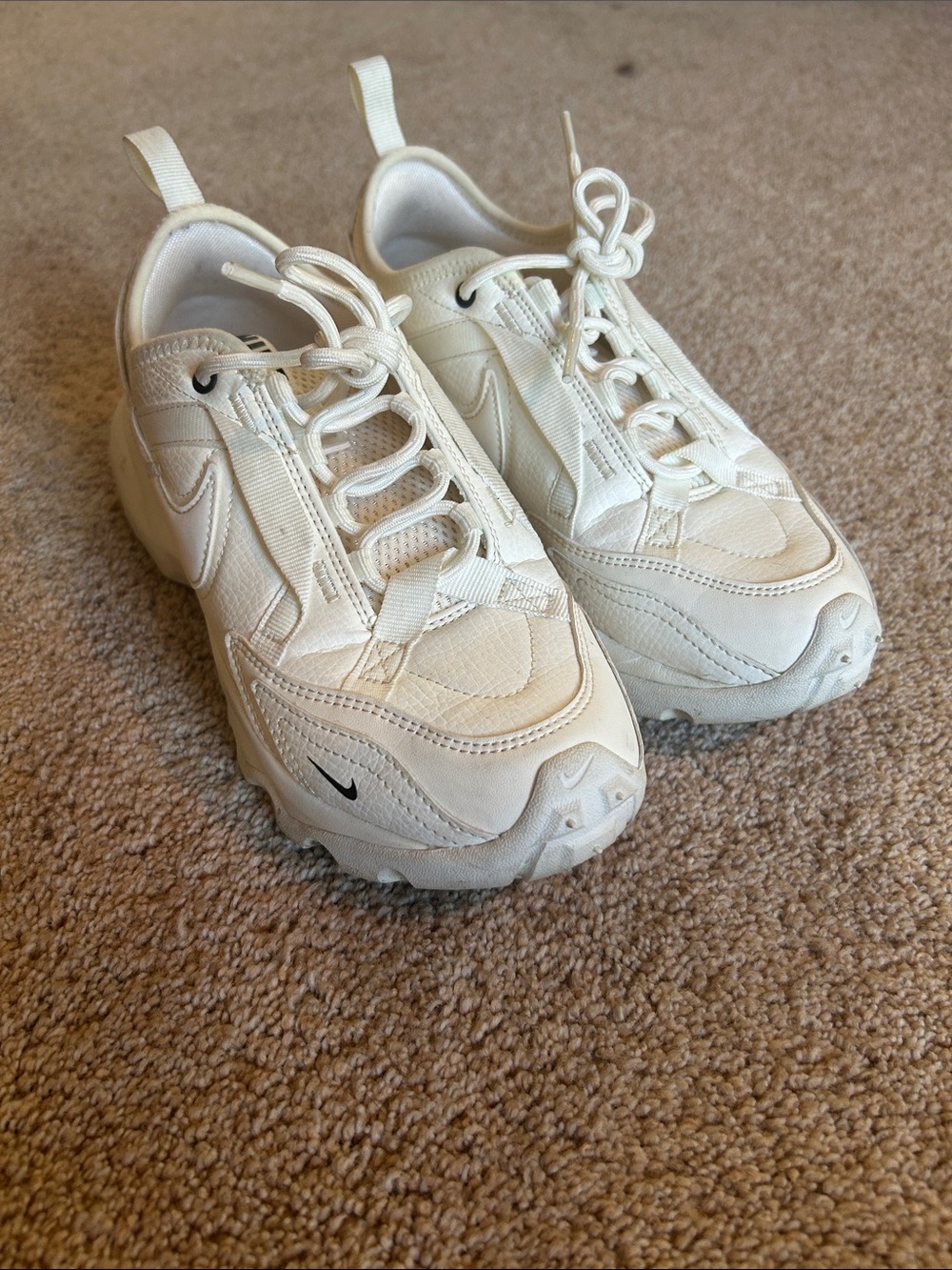 Nike White Chunky Trail Sneakers